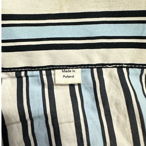 Chinti & Parker Midsummer Relaxed Shorts Women's 4 Off White Blue Tie Waist RTR - Picture 6 of 12